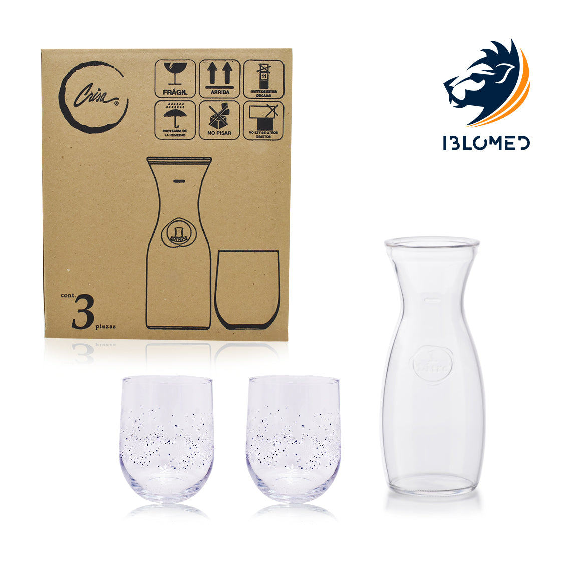 juego de vasos sprayed collins 532ml — Iblomed Cristalería
